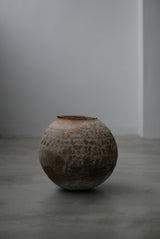Moon Jar  満月壺　直径20/ Testuya Hioki    Japanese  soil   Art 花器