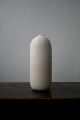 釉かけ分け　花器　White &Stone Veil    / Akari Sato