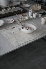 片口　オブジェ　Bone White 半磁器　/  Kanako Yoshida