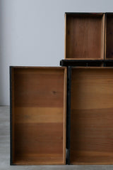 静かな黒漆　庄内箪笥　江戸から明治期　/  Japanese Antiques  Urushi  Wooden Drawer ,Chest