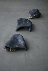 陶布　台皿　炭化景色  /菊地　亨