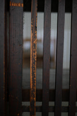 水屋カウンター　ガラス戸棚　大正時代　大型配送　/  Japanese Antiques Tansu Counter キャビネット