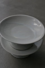 白瓷台皿　/ タナカシゲオ　