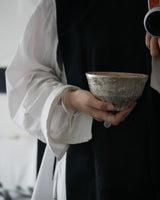 茶煙銀彩　抹茶碗  /菊地　亨