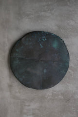 古物　銅　壁掛けオブジェ　円　/  Japanese Antiques