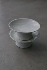 白瓷台皿　/ タナカシゲオ　