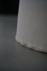 White Veil 釉かけ分け  台皿　/ Akari Sato