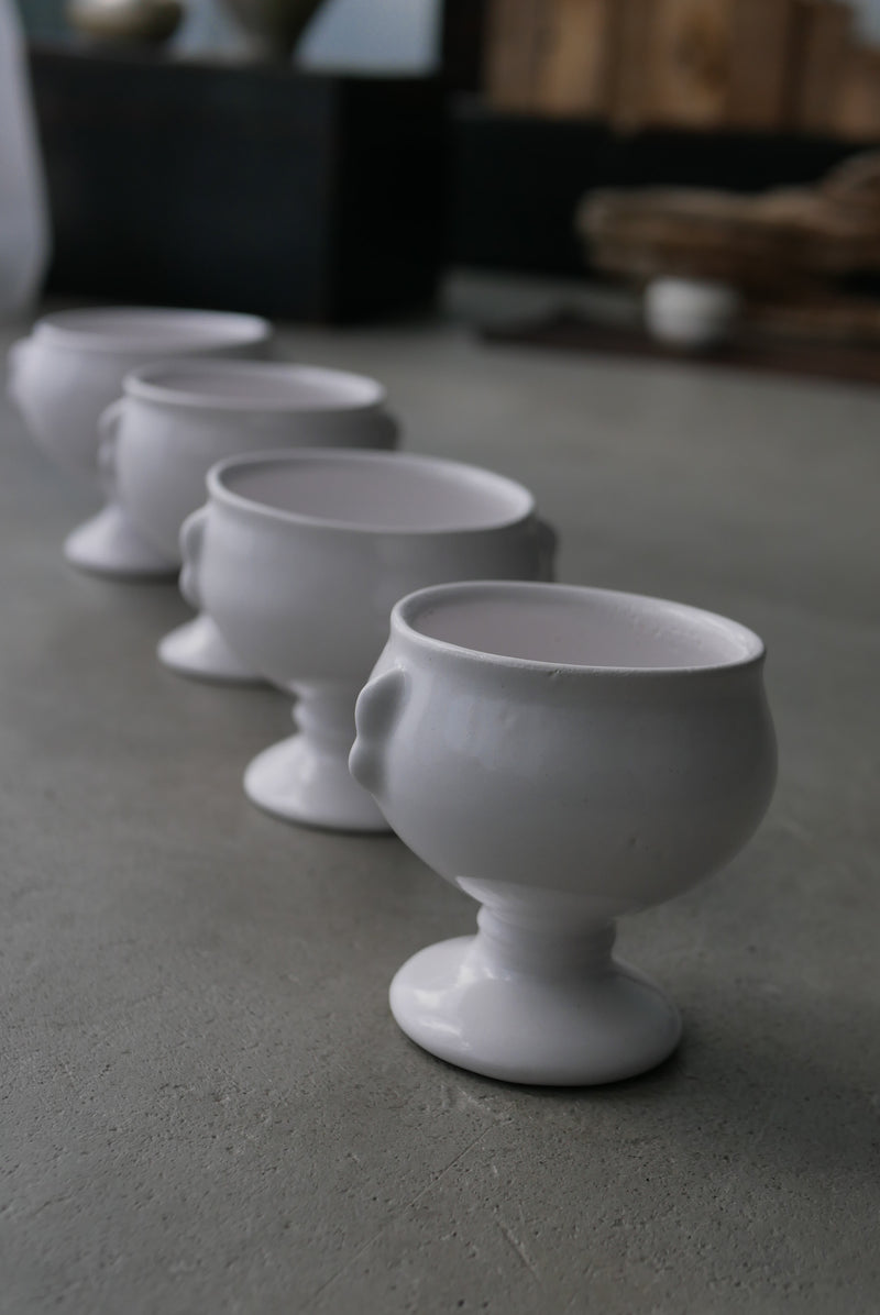 デルフト釉　耳付ゴブレット　香炉　/ タナカシゲオ