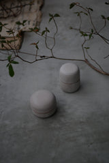 小箱　蓋物　月肌　soil gray / Akari Sato
