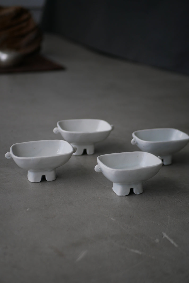 白瓷祭器豆鉢　小鉢　/ タナカシゲオ