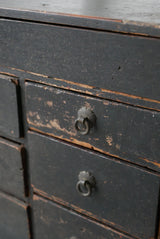 黒漆　小引出し　小箪笥　江戸時代　/  Japanese Antique　Urushi Drawer , Chest