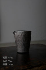 銀彩　片口  M  茶海　陶器　/ Yaku Murakami  村上躍