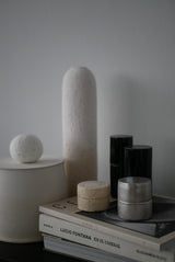 小箱　蓋物　月肌　soil gray / Akari Sato