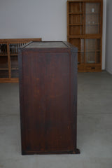水屋カウンター　ガラス戸棚　大正時代　大型配送　/  Japanese Antiques Tansu Counter キャビネット