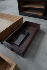 硯付き箪笥　大型配送　/  Japanese Antiques