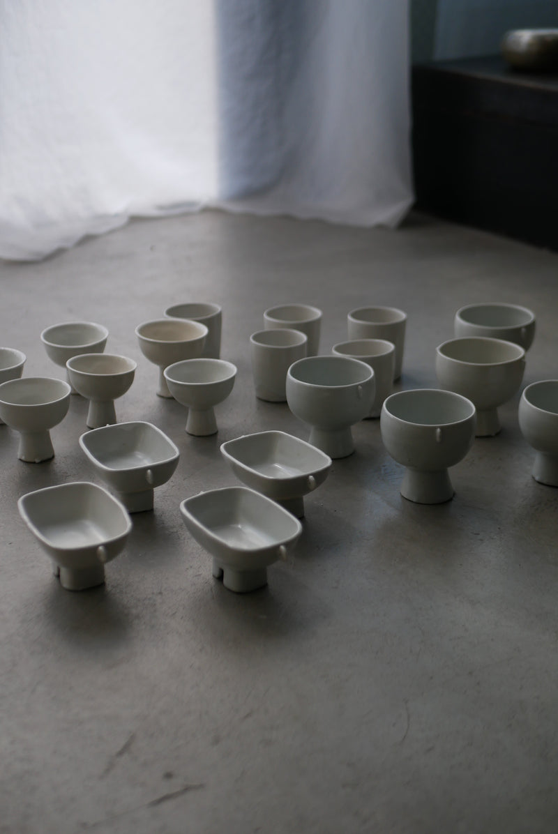 白瓷祭器豆鉢　小鉢　/ タナカシゲオ