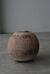 Moon Jar  満月壺　直径22/ Testuya Hioki    Japanese  soil   Art 花器