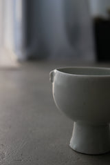 白瓷小耳高杯　小鉢　/ タナカシゲオ