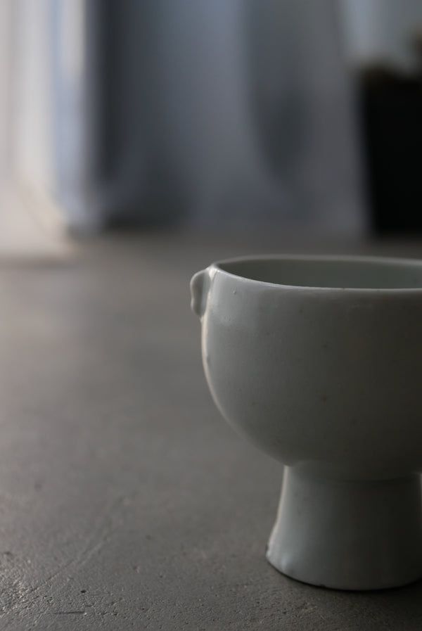 白瓷小耳高杯　小鉢　/ タナカシゲオ