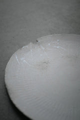 白磁  stone scrach  大皿　Takahiro Yahagi