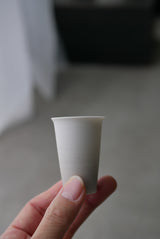 N様専用　白磁　グレージュ　slim 聞香杯　/ Takahiro Yahagi