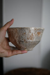 茶煙銀彩　抹茶碗  /菊地　亨