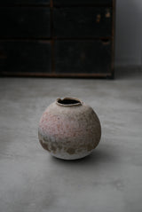 T様　お取置き  / Moon Jar  満月壺　直径20/ Testuya Hioki    Japanese  soil   Art 花器