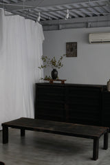 黒漆　水屋箪笥リメイクテーブル　江戸時代　/  Japanese Antique　Table Made by Nagahuji