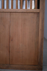 千本通し　大きめガラス戸棚　カウンター　大正から昭和初期　大型配送　/  Japanese Antique