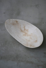 白化粧土　楢灰　茶盤　大皿/  Kanako Yoshida