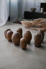 古色　蓋もの  茶入れ  /菊地　亨