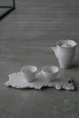 オーダー　透かし宝瓶　茶壺　scrach&wb tea pot / Takahiro Yahagi