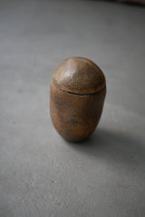 古色　蓋もの  茶入れ  /菊地　亨