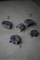 陶布　台皿　炭化景色  /菊地　亨