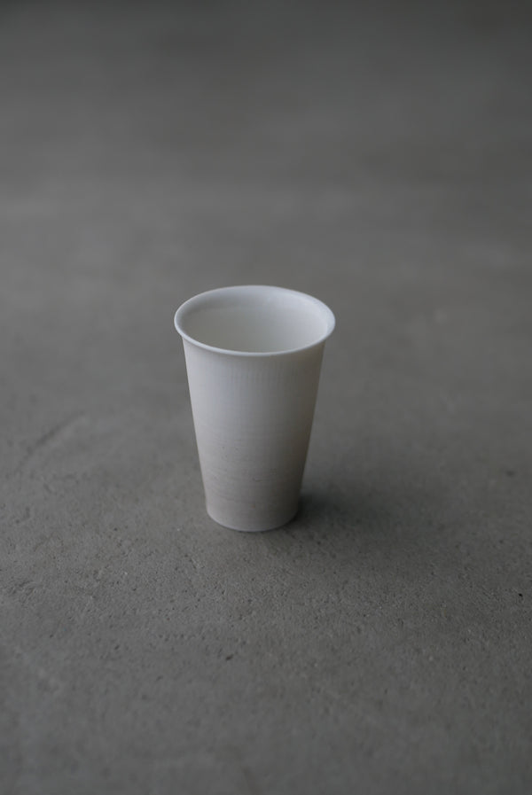 N様専用　白磁　グレージュ　slim 聞香杯　/ Takahiro Yahagi