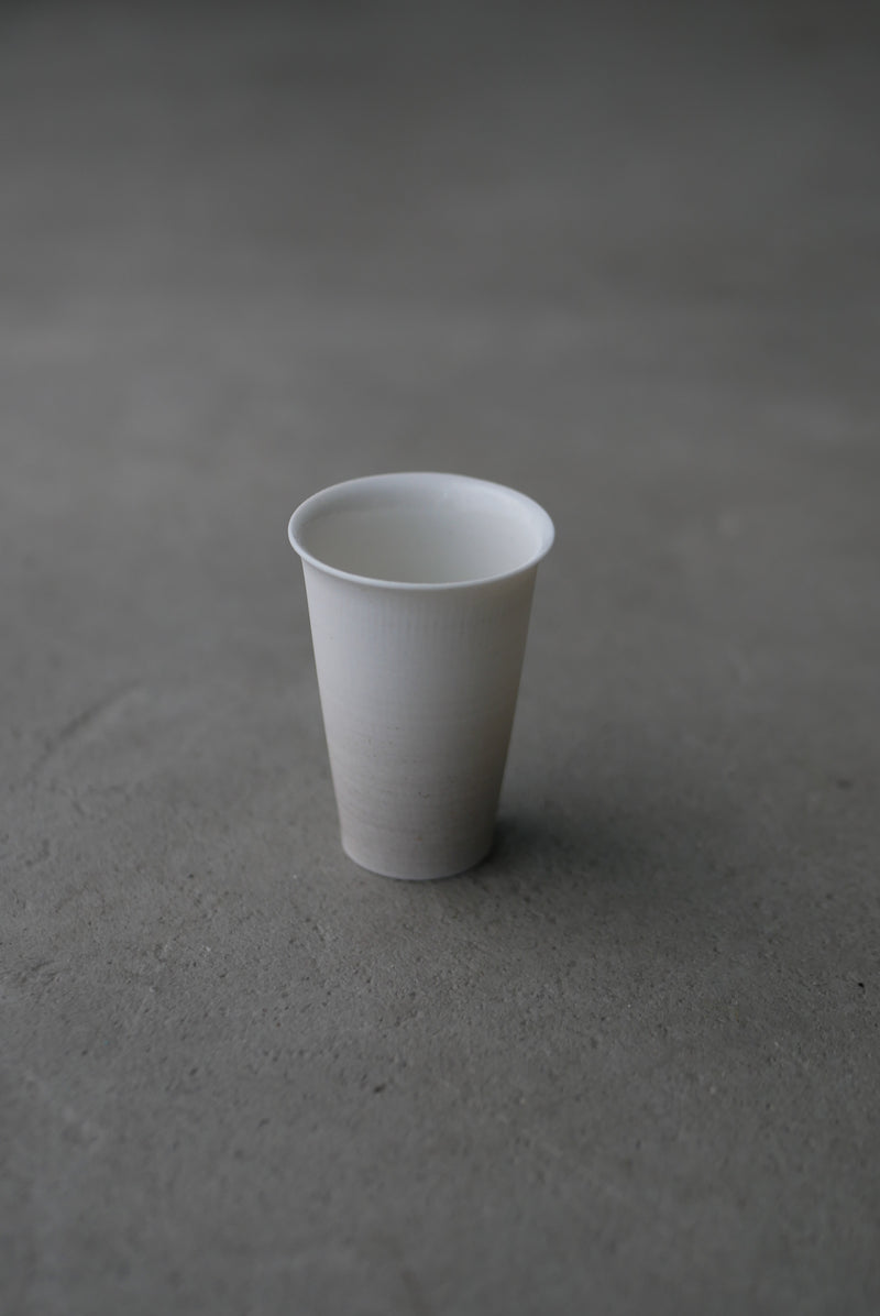 N様専用　白磁　グレージュ　slim 聞香杯　/ Takahiro Yahagi