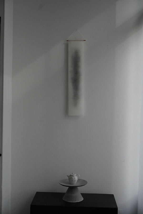 専用 / 布掛け軸　　煙/ 墨染め01 オーダー　