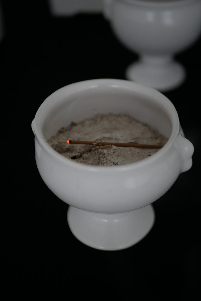 デルフト釉　耳付ゴブレット　香炉　/ タナカシゲオ