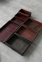 黒漆　小引出し　小箪笥　江戸時代　/  Japanese Antique　Urushi Drawer , Chest