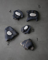 陶布　台皿　炭化景色  /菊地　亨