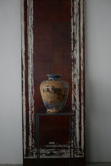 表具板　柿渋和紙　明治・大正時代　/  Japanese Antique　Washi Frame