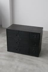 黒漆　箪笥　江戸時代から明治期　美品　/  Japanese Antique　Urushi　Tansu, Drawer Chest