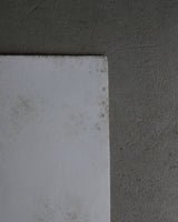 白磁　角皿　stone scrach / Takahiro Yahagi