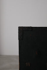 静かな黒漆　庄内箪笥　江戸から明治期　/  Japanese Antiques  Urushi  Wooden Drawer ,Chest