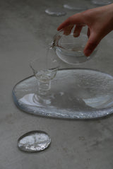 muru clear 硝子片口 / WASHIZUKA GLASS STUDIO