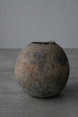 Moon Jar  満月壺　直径20 Testuya Hioki    Japanese  soil   Art 花器