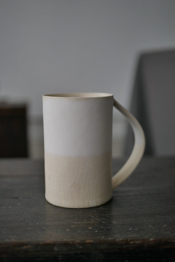 釉かけ分け　陶肌　MugCup  /Akari Sato