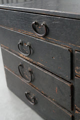 黒漆　小引出し　小箪笥　江戸時代　/  Japanese Antique　Urushi Drawer , Chest