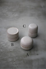 小箱　蓋物　月肌　soil gray / Akari Sato