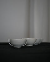 白瓷双耳付茶杯　S/M　/ タナカシゲオ